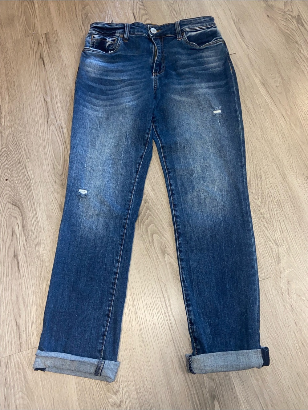 Kut from the Kloth Medium Wash Boyfriend Jeans
